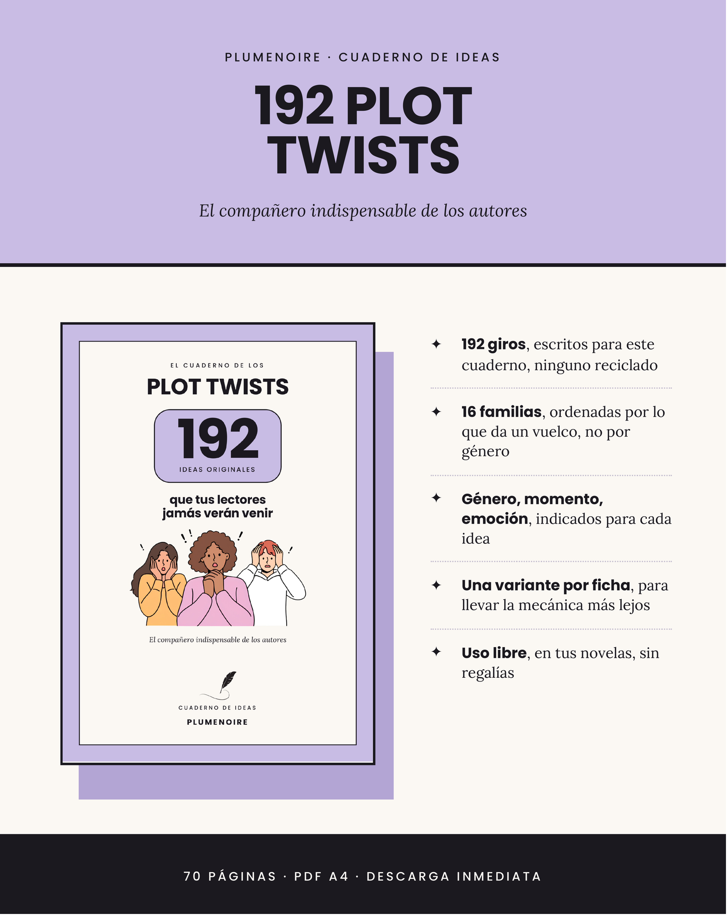 Le Carnet des Plot Twists — 192 idées de rebondissements originaux