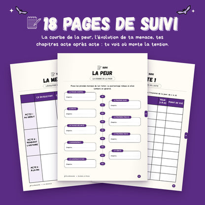 Écrire de l'horreur · Guide d'écriture et cahier d'exercices