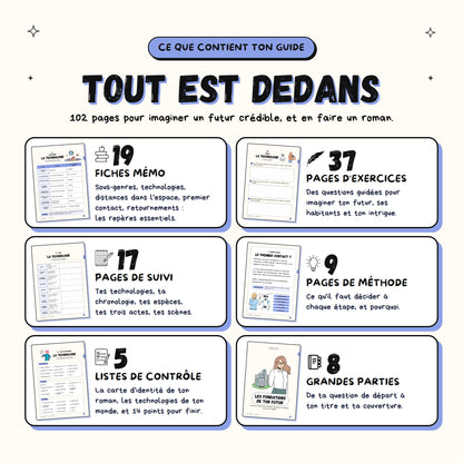 Écrire de la science-fiction · Guide d'écriture et cahier d'exercices