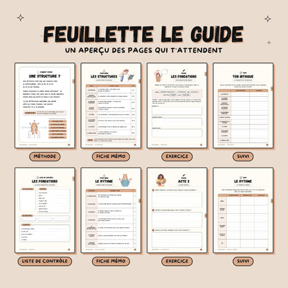 La structure de l'intrigue · Guide d'écriture et cahier d'exercices