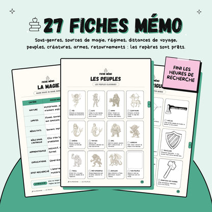 Écrire de la fantasy · Guide d'écriture et cahier d'exercices