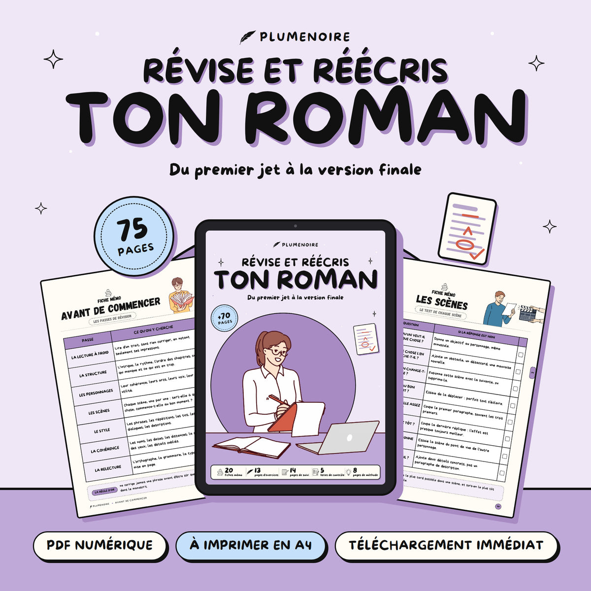 Révise et réécris ton roman · Guide de révision et cahier d'exercices