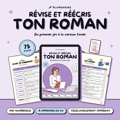 Révise et réécris ton roman, guide d'écriture PDF Plumenoire