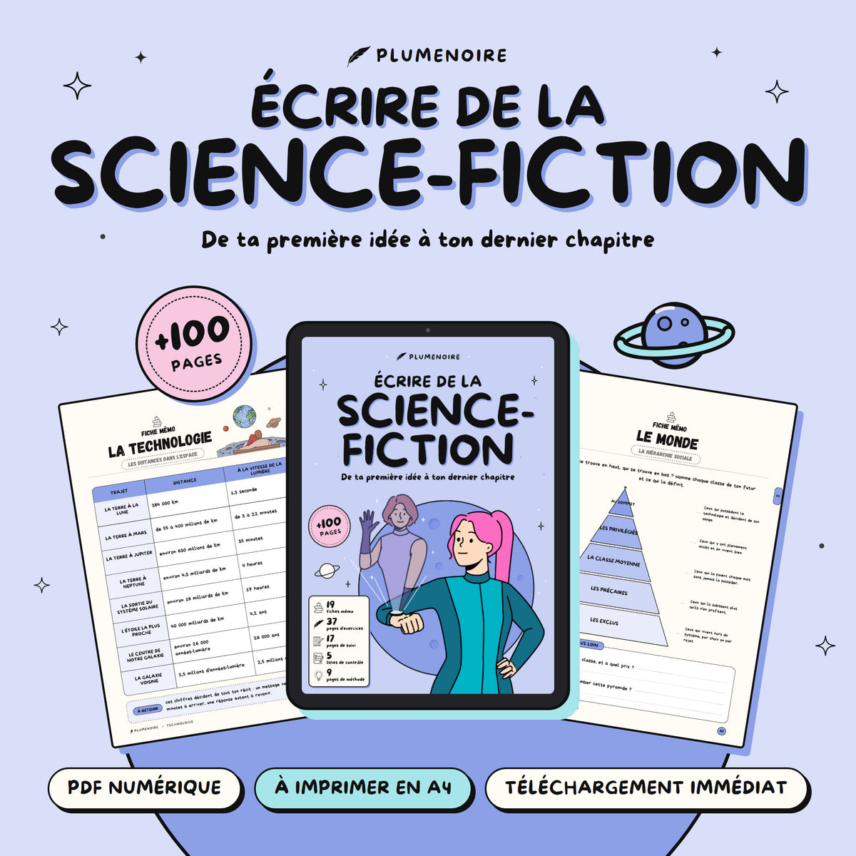 Écrire de la science-fiction · Guide d'écriture et cahier d'exercices
