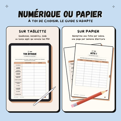 La structure de l'intrigue · Guide d'écriture et cahier d'exercices