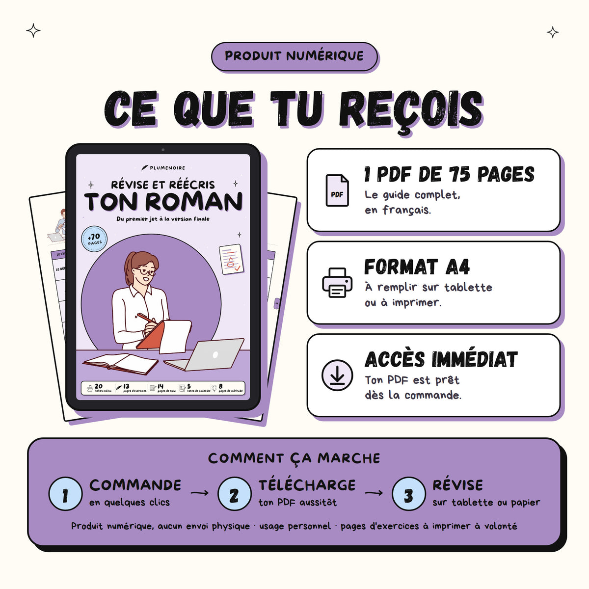 Révise et réécris ton roman · Guide de révision et cahier d'exercices
