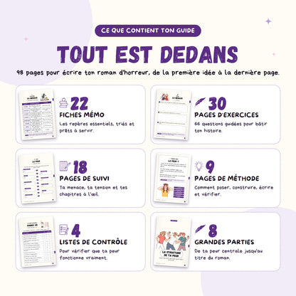 Écrire de l'horreur · Guide d'écriture et cahier d'exercices