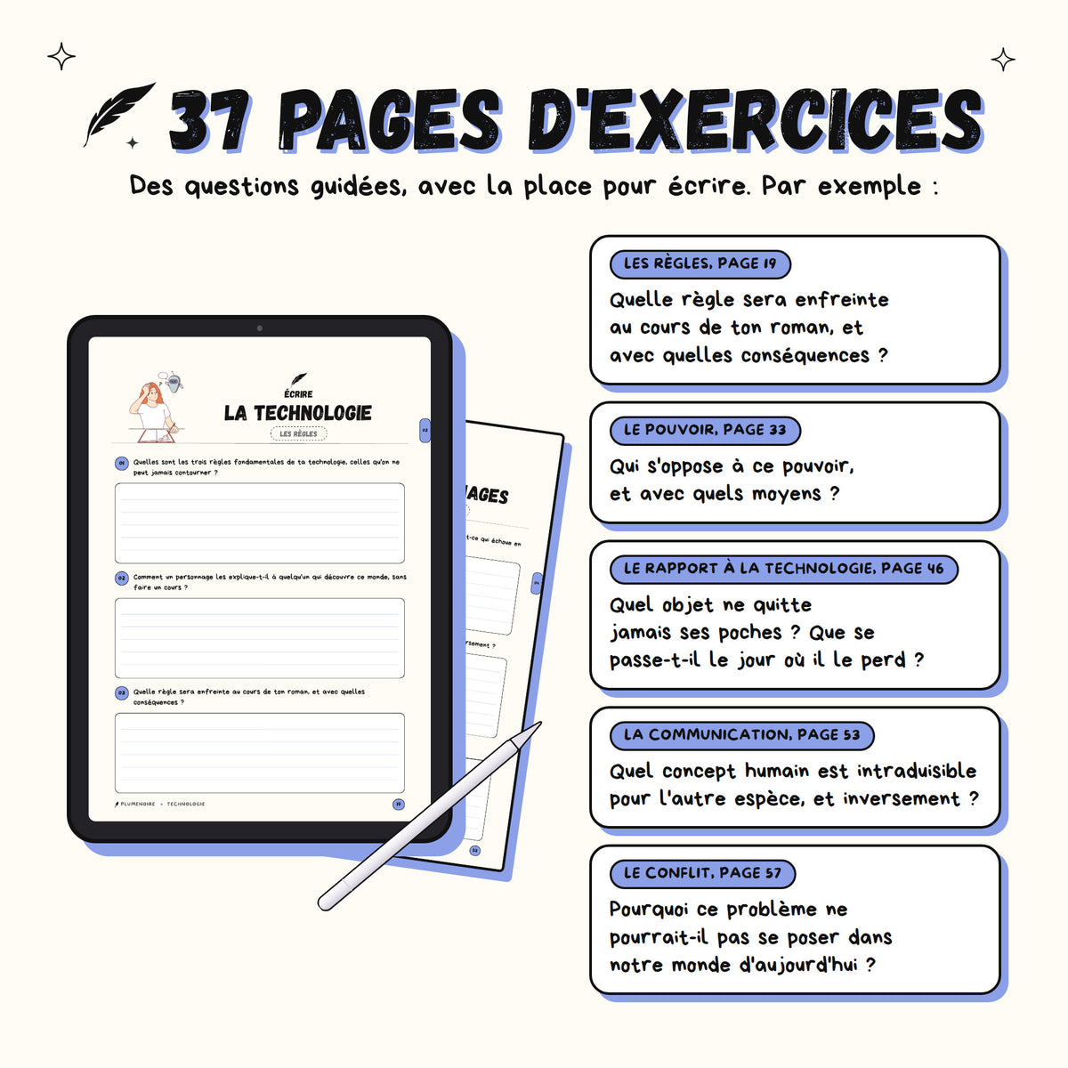 Écrire de la science-fiction · Guide d'écriture et cahier d'exercices