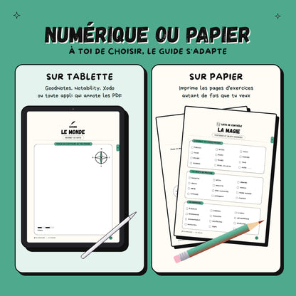 Écrire de la fantasy · Guide d'écriture et cahier d'exercices