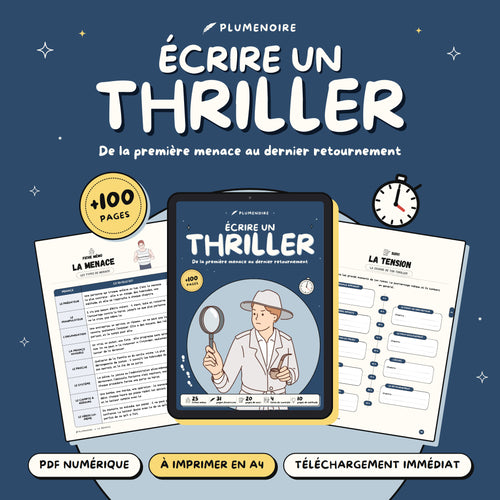 Écrire un thriller, guide d'écriture PDF Plumenoire