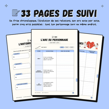 Créer des personnages · Guide d'écriture et cahier d'exercices