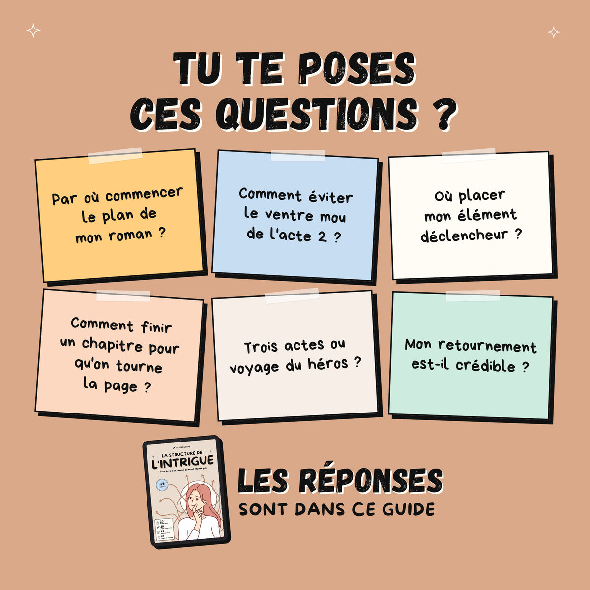 La structure de l'intrigue · Guide d'écriture et cahier d'exercices