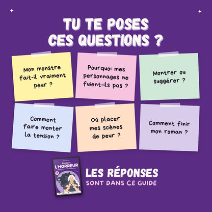Écrire de l'horreur · Guide d'écriture et cahier d'exercices