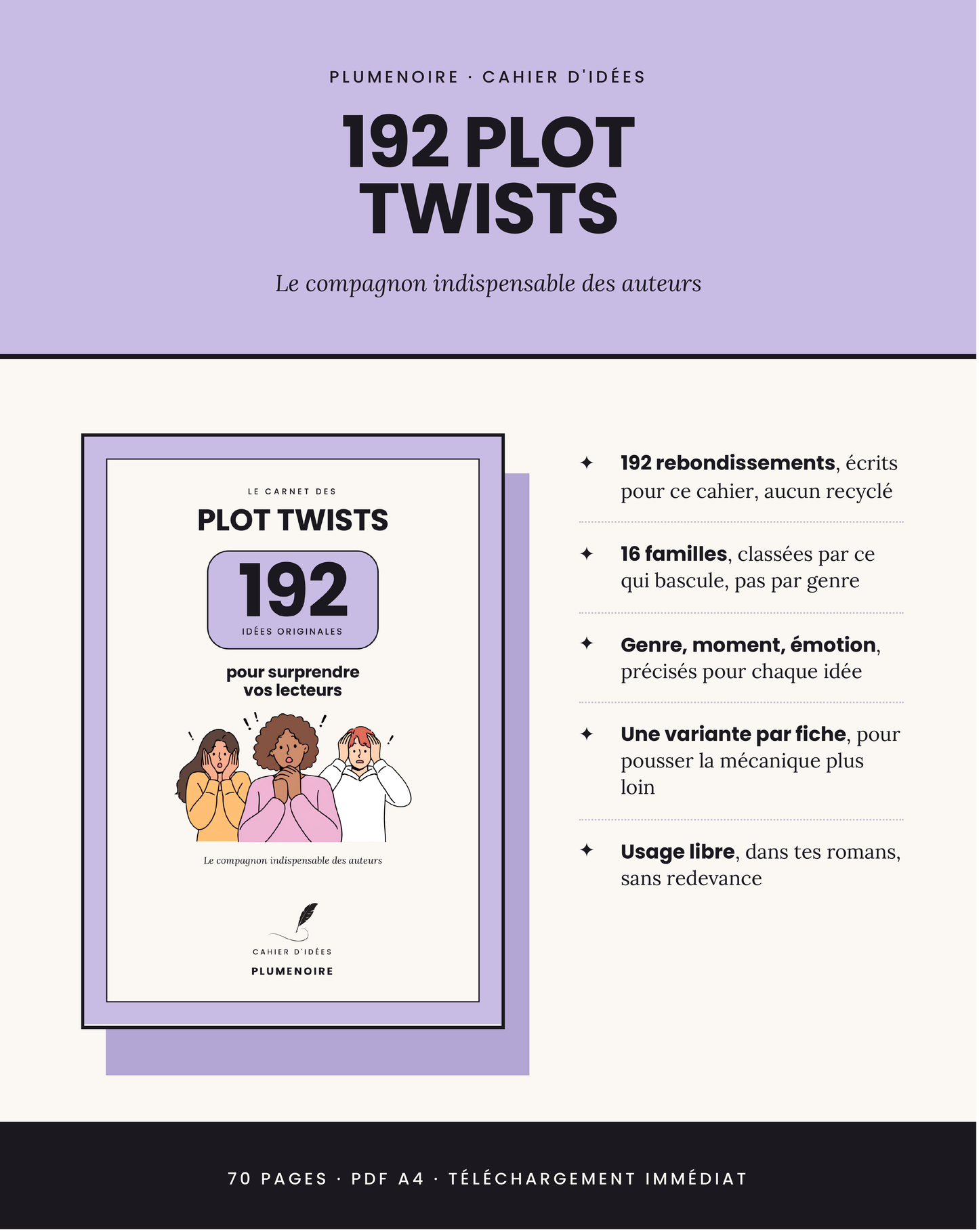 Le Carnet des Plot Twists — 192 idées de rebondissements originaux
